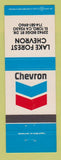 Matchbook Cover - Chevron oil gas Lake Forest El Toro CA