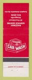 Matchbook Cover - Texaco oil gas Car Wash Raceway Service Orangeville ON
