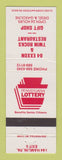 Matchbook Cover - 84 Exxon oil gas Twin Rocks Restaurant Hamlin PA