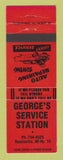 Matchbook Cover - George's Service oil gas Reedsville WI