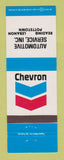 Matchbook Cover - Chevron oil gas Auto Service Reading Lebanon Pottstown PA