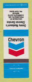 Matchbook Cover - Chevron oil gas Denny Nusbaum's Philomath OR