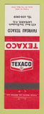 Matchbook Cover - Texaco oil gas Favreau Leprairie QC