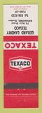 Matchbook Cover - Texaco oil gas Gerard Landry Richmond QC