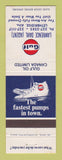 Matchbook Cover - Gulf oil gas Lawrence Dahl Lethbridge AB