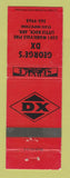 Matchbook Cover - DX oil gas George's Little Rock AR WEAR