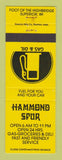 Matchbook Cover - Hammond Spur oil gas Superior WI