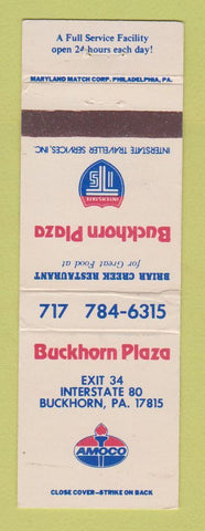 Matchbook Cover - Amoco oil gas Buckhorn Plaza PA