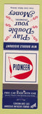 Matchbook Cover - Pioneer oil gas Burlington St Catharines ON