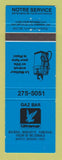 Matchbook Cover - Ultramar oil gas Roberval QC BLUE