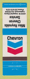 Matchbook Cover - Chevron oil gas Mike Reynolds Inglewood CA