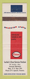 Matchbook Cover - Esso oil gas Leclair's Spanish ON