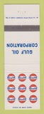 Matchbook Cover - Gulf oil gas Corporation