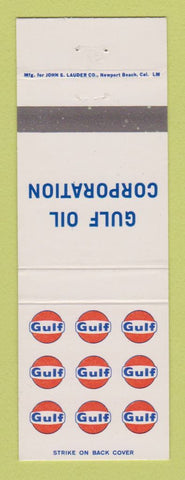 Matchbook Cover - Gulf oil gas Corporation