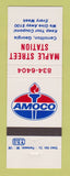 Matchbook Cover - Amoco oil gas Maple Street Station Carrollton GA