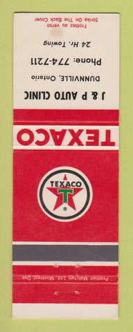 Matchbook Cover - Texaco oil gas J&P Auto Clinic Dunville ON WEAR