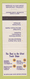 Matchbook Cover - Union 76 oil gas Redding Santa Nella Ontario CA North Bend WA