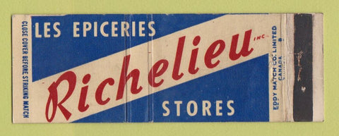 Matchbook Cover - Richelieu Stores Grocery QC WEAR