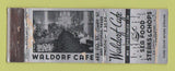 Matchbook Cover - Waldorf Cafe San Antonio TX WORN