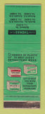 Matchbook Cover Lynn Thomas Refractory Richmond Norfolk VA Charlotte NC CREASES