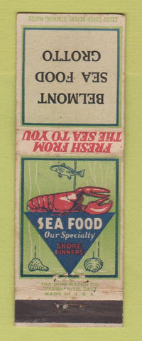 Matchbook Cover - Belmont Sea Food Grotto WEAR