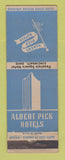 Matchbook Cover - Albert Pick Hotels Fountain Square Cincinnati OH