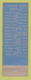 Matchbook Cover - Albert Pick Hotels Fountain Square Cincinnati OH