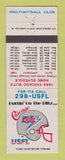 Matchbook Cover - Chicago Blitz USFL Schedule 1984 Football WEAR