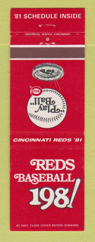 Matchbook Cover - 1981 Cincinnati Reds Baseball Schedule