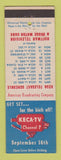 Matchbook Cover - KECA TV ABC Football Schedule Hoffman TV Dodge