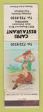 Matchbook Cover - Capri Restaurant Montreal QC pinup WORN