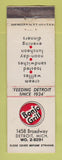 Matchbook Cover - Bonjo Grill Detroit MI WEAR