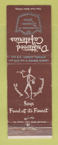 Matchbook Cover - Driftwood Cafeterias St Petersburg Sarasota Orlando FL