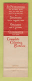 Matchbook Cover - Driftwood Cafeterias St Petersburg Sarasota Orlando FL