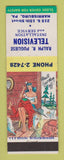 Matchbook Cover - Ralph Pugliese TV Harrisburg PA hillbilly