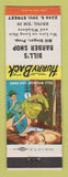 Matchbook Cover - Bill's Barber Shop hillbilly