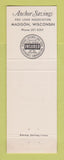 Matchbook Cover - Anchor Savings Madison WI