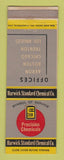 Matchbook Cover - Harwick Standard Chemical Akron OH Boston Chicago