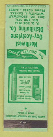 Matchbook Cover - Northwest Oxy Acetylene Distributing Wichita KS WEAR