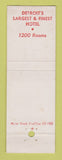 Matchbook Cover - Hotel Book Cadillac Detroit MI