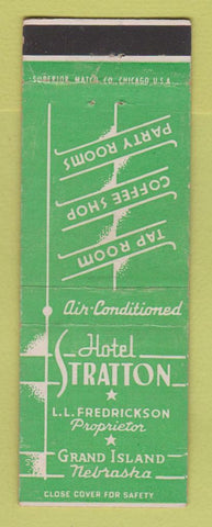 Matchbook Cover - Hotel Stratton Grand Island NE