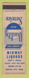 Matchbook Cover - Midway Liquors Central City NE