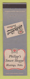 Matchbook Cover - Betty Rose Women's Clothes Philipp's Hastings NE