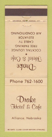 Matchbook Cover - Drake Hotel Cafe Alliance NE