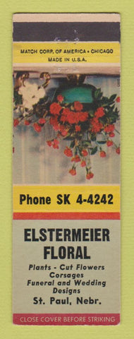 Matchbook Cover - Elstermeier Floral Flowers St Paul MN