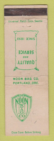 Matchbook Cover - Noon Bag Company Portland OR WEAR