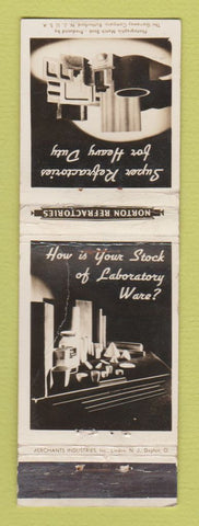 Matchbook Cover - Norton Refractories  Worcester MA REAL PHOTO CREASES