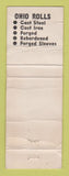 Matchbook Cover - Ohio Steel Foundry Rolls Lima OH pinup WORN