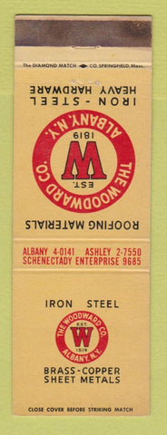 Matchbook Cover - Iron Steel Woodward Albany NY