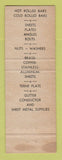 Matchbook Cover - Iron Steel Woodward Albany NY